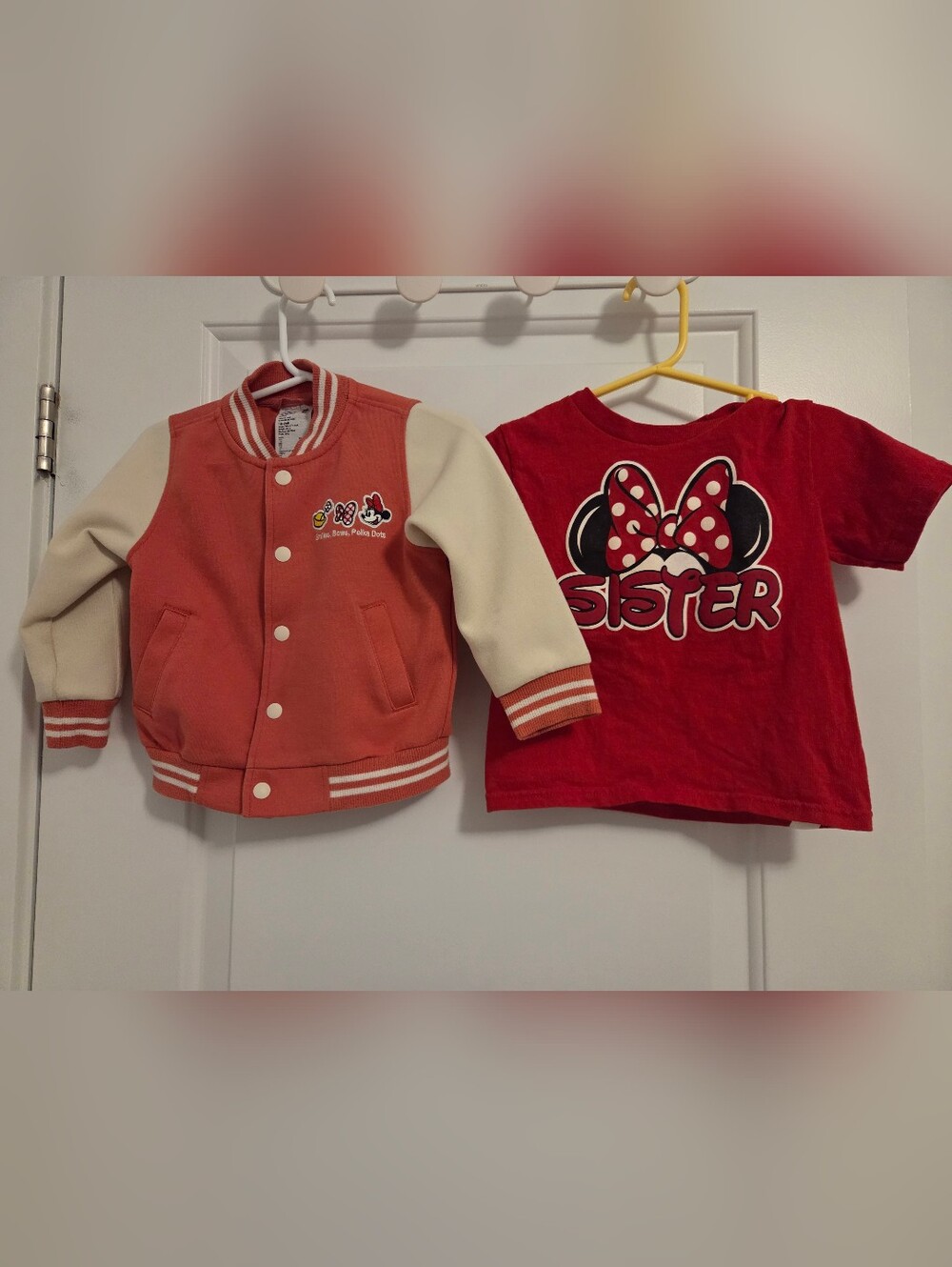 Bundle - Minnie Mouse Disney Bomber Jacket & T-shirt - 18-24 Months